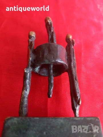 СТАВРИ КАЛИНОВ Малка Бронзова Пластика , Статуетка, снимка 6 - Антикварни и старинни предмети - 54144118