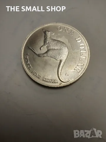 1 долар 1998 Австралия 1 oz сребро рядка, снимка 2 - Нумизматика и бонистика - 44687128