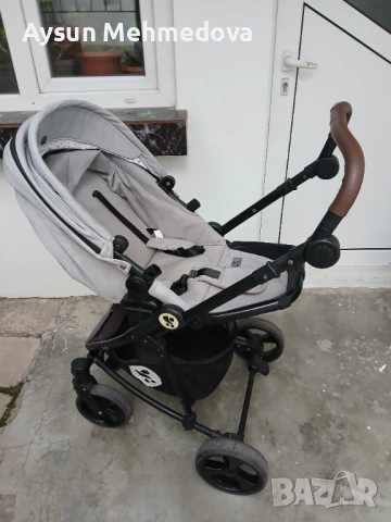 Детска комбинирана количка 3 в 1 Lorelli - Crysta, Opaline Grey, снимка 4 - Детски колички - 53859198