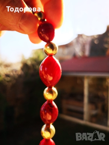 Дамска огърлица-кехлибар и злато.Османска империя., 4 900 лв, снимка 14 - Колиета, медальони, синджири - 52152629