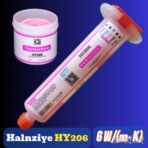 100гр 6 W/m·K Halnziye HY236 Thermal Putty течен термопад, снимка 2 - Други - 52509106