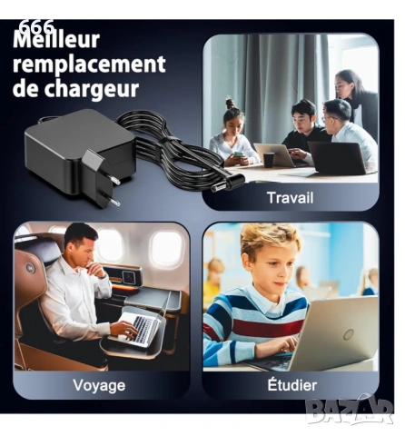 Зарядно за лаптоп 65W 20V 3.25A, снимка 7 - Друга електроника - 53873497