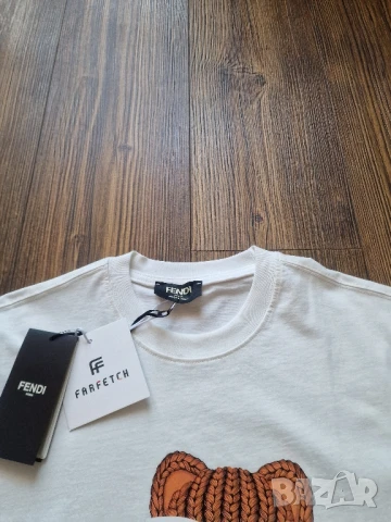 Страхотна мъжка тениска FENDI размер S M L XL, снимка 4 - Тениски - 50792673