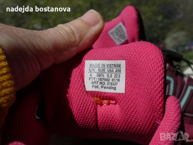 продавам дамски туристически обувки марка salomon crossspead3,размер 36 2/3, снимка 4 - Маратонки - 54132813