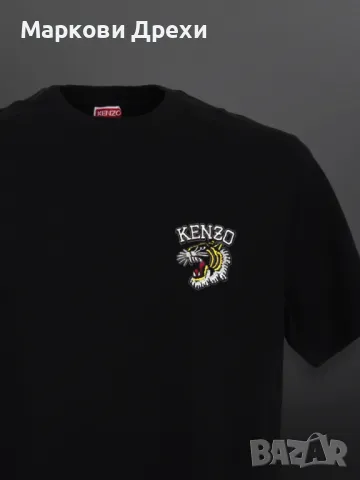 Kenzo Черна Тениска Малък ТИГЪР БРОДЕРИЯ на Гърдите - S M L XL XXL, снимка 3 - Тениски - 48756662