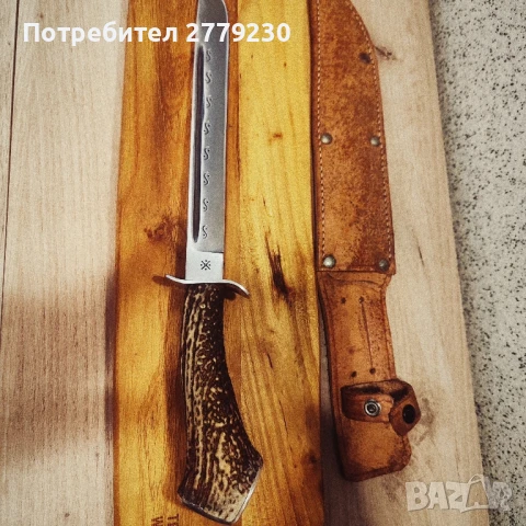 Ловен дълъг нож касапски от колекция , снимка 3 - Ножове - 50754952