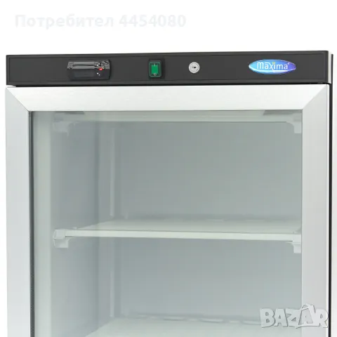 Вертикален фризер със стъклена врата – 349 литра, -18°C до -22°C, снимка 2 - Хладилни витрини и фризери - 50398086