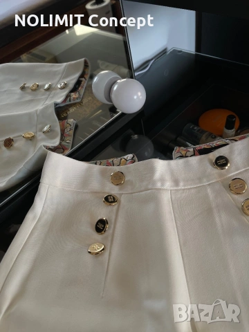 Elisabetta Franchi бяла пола, снимка 5 - Поли - 53408281