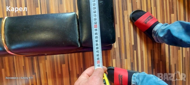 Продавам кожена спалня с матрак, снимка 7 - Спални и легла - 54080973