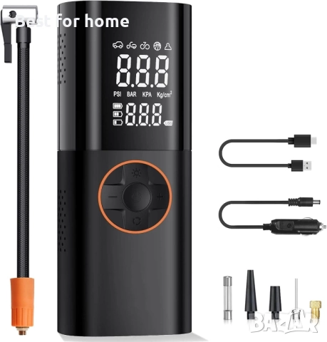 SUAVO Преносима въздушна, електрическа помпа за гуми