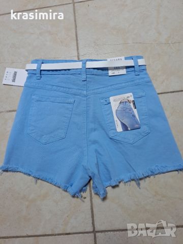 Къси панталонки в синьо , снимка 7 - Къси панталони и бермуди - 46448326