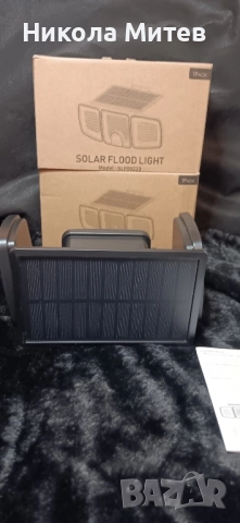 Външна соларна лампа със сензор за движение, 223 LED, снимка 2 - Външни лампи - 52509355
