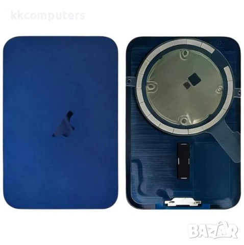 Капак батерия / Задно стъкло Оборудван + Магнит за iPhone 17 Pro 6.3 / Син / Баркод : 484328