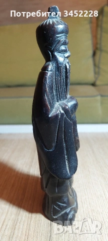 дърворезба статуетка за ценители 20см , снимка 4 - Декорация за дома - 53865425