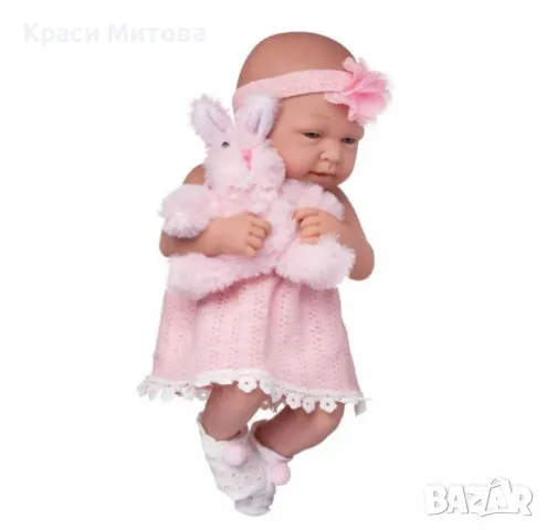 Кукла Junfa Pure Baby в розово 35см, снимка 5 - Кукли - 47947724