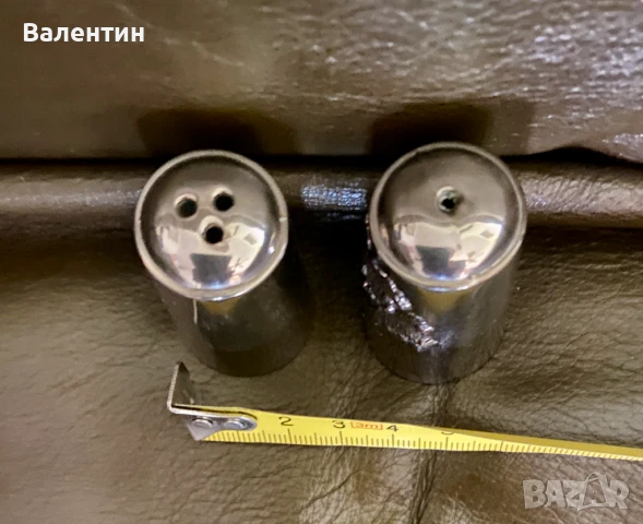#0501# Комплект солница и пиперница. Винтидж., снимка 3 - Прибори за хранене, готвене и сервиране - 50460193