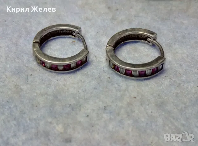 ПРЕКРАСНИ РУБИНЕНИ СРЕБЪРНИ ОБЕЦИ - АНГЛИЯ СРЕБРО 925 с ЮВЕЛИРНО ФАСЕТИРАНИ РУБИНИ 50065, снимка 13 - Обеци - 49704566