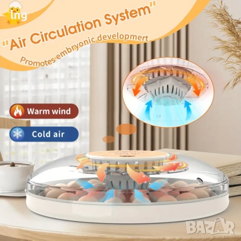 Продавам нов дигитален инкубатор за яйца с автоматично обръщане, снимка 5 - За птици - 51642806