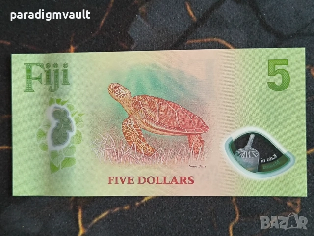 Банкнота - Фиджи - 5 долара UNC | 2025г., снимка 2 - Нумизматика и бонистика - 54126596