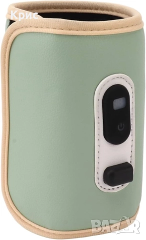 Преносим дигитален нагревател за шишета-зелен, снимка 11 - Прибори, съдове, шишета и биберони - 52556847