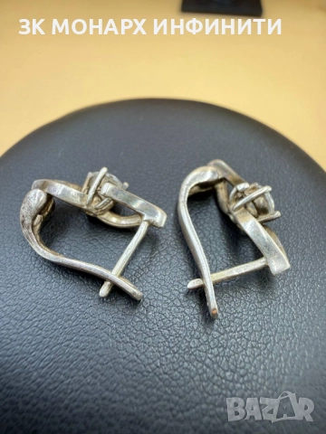 Сребърни обеци /925/, снимка 4 - Обеци - 52382734