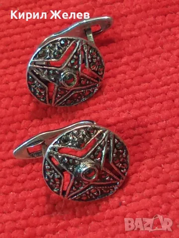 ШАРМАНТНИ МАРКАЗИТЕНИ СРЕБЪРНИ ОБЕЦИ АНГЛИЯ СРЕБРО 925 ЮВЕЛИРНА РЪЧНА ИЗРАБОТКА 48204, снимка 10 - Обеци - 50136096