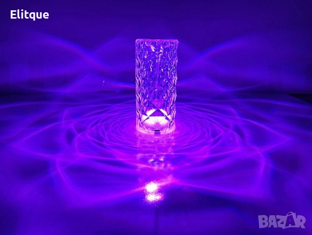 Декоративна настолна лампа - студено бяла светлина, снимка 4 - Настолни лампи - 52897744