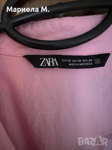 Zara памучна oversize риза, XS, снимка 2 - Ризи - 53053044