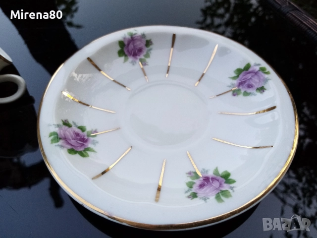 Красив сервиз за кафе - костен порцелан, снимка 8 - Сервизи - 51446860