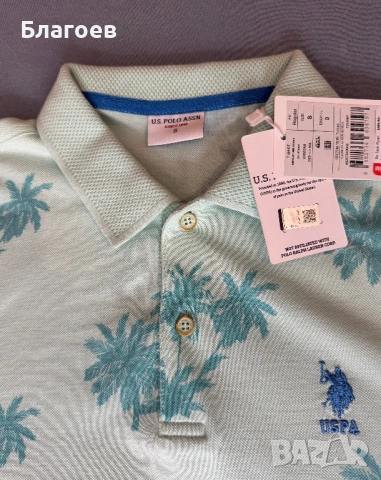 Нова мъжка тениска с яка US Polo, снимка 6 - Тениски - 53626278