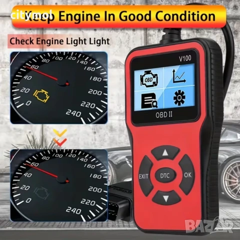 V100 OBD2 автомобилен диагностичен кодочетец, снимка 5 - Аксесоари и консумативи - 47422260