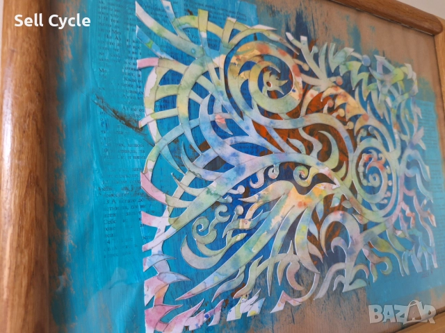 ✅КАРТИНА - СМЕСЕНА ТЕХНИКА - 30/40 СМ.❗, снимка 2 - Картини - 51529745