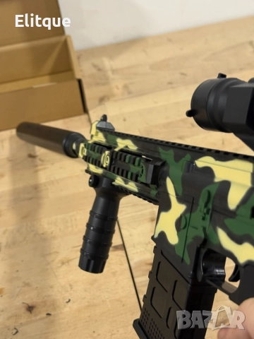 Детска играчка пушка автомат с меки патрони и допълнителни екстри, снимка 4 - Други - 52820963