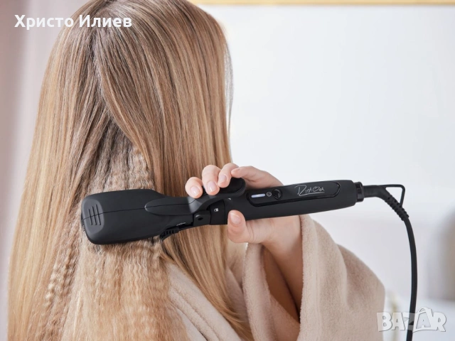 Преса за коса Rita Ora с керамично кератиново покритие Мултифункционална маша