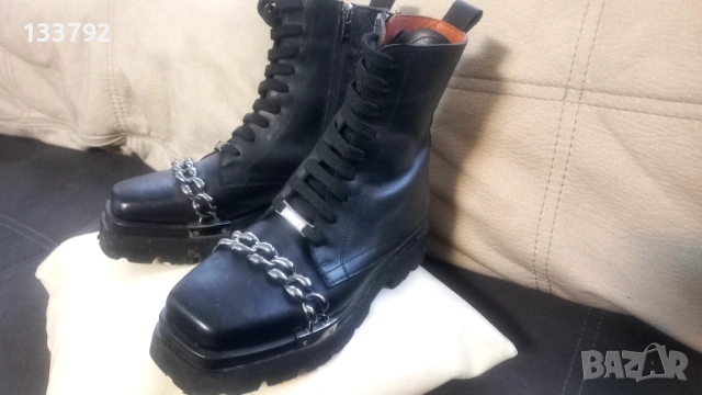 дамски кубинки естествена кожа, снимка 2 - Дамски ботуши - 53055406