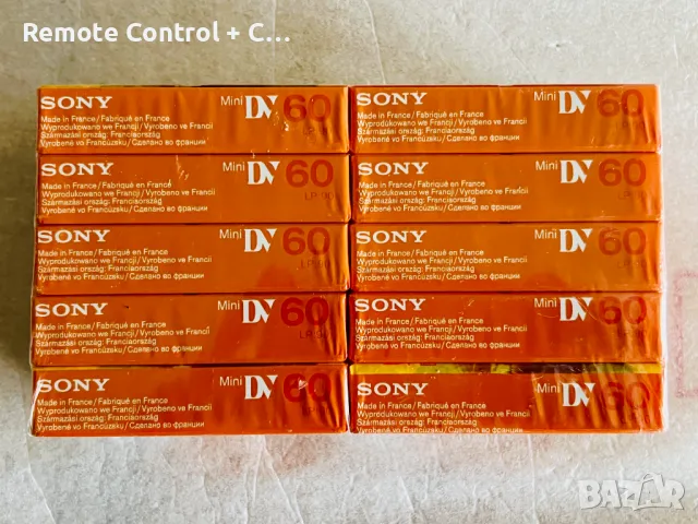 10x SONY Premium Mini DV 60 min Digital Video Cassette Tape DVM60PR3, снимка 2 - Камери - 48489832