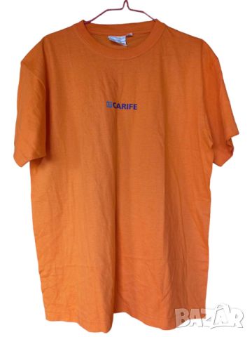 Мъжка тениска The Big Apple, 100% памук, Оранжева, 70x55 см, M