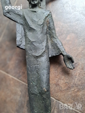 бронзова скулптура на Исус Христос, Разпятие 33/1, снимка 3 - Декорация за дома - 53382728
