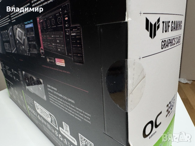 Видеокарта ASUS TUF Gaming RTX 5090 OC 32GB GDDR7, снимка 6 - Видеокарти - 54253782