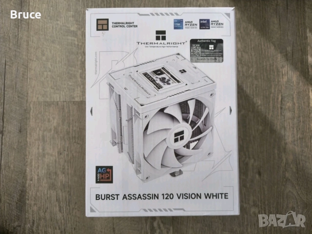Охлаждане THERMALRIGHT BURST ASSASSIN 120 VISION, 2.4 дисплей, бяло, снимка 8 - Други - 52942511