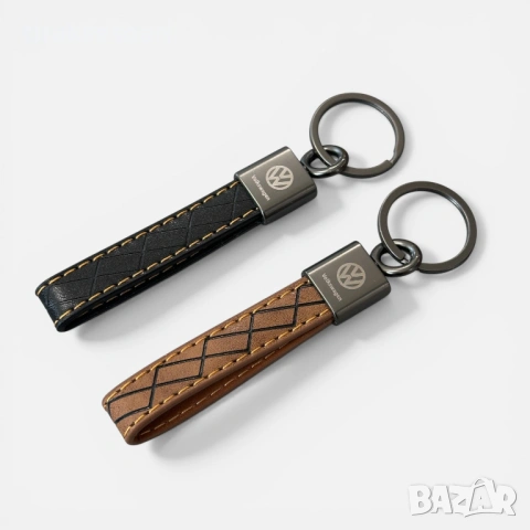 Луксозен кожен ключодържател VW / Фолксваген – елегантен дизайн