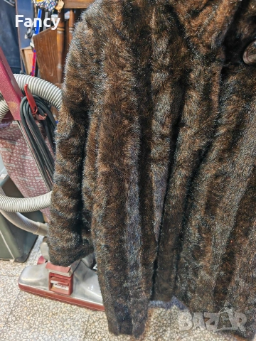 Дамско кожено палто изкуствен косъм, снимка 6 - Палта, манта - 53166248