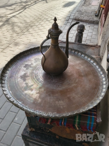 Уникален поднос синия, снимка 6 - Антикварни и старинни предмети - 53837467