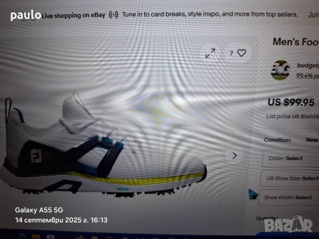 FJ Hiper Flex Голф Обувки Нови Промо, снимка 7 - Маратонки - 51710808