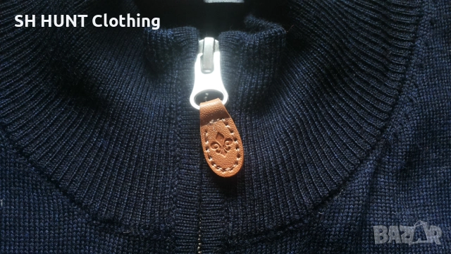MORRIS Merino Zip Cardigan 100% Merino Wool размер L жилетка 100% Мерино вълна - 1818, снимка 6 - Пуловери - 52979025