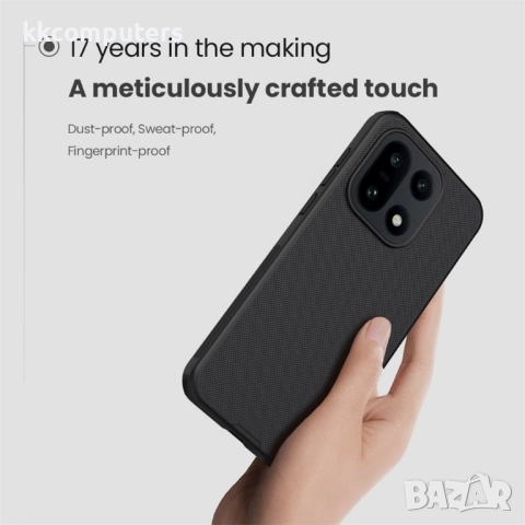 NILLKIN Frosted Shield калъф за OnePlus 15 5G- твърд матов PC гръб, Вкл.Протектор, Черен, снимка 7 - Калъфи, кейсове - 52607315