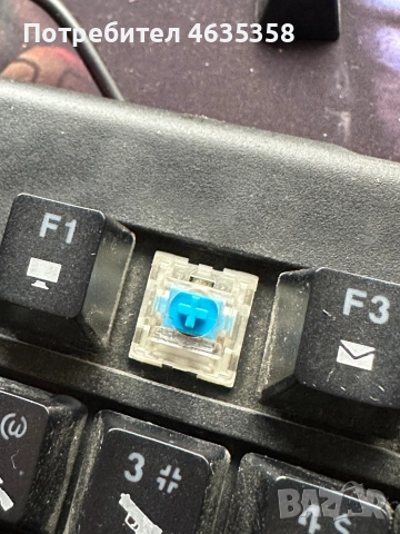 Продавам механична клавиатура с подсветки ,,марво”Сини сличове, снимка 2 - Клавиатури и мишки - 52478252