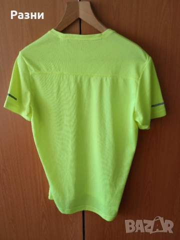 Жълта спортна тениска ADIDAS Climatlite (S), снимка 2 - Тениски - 53845959
