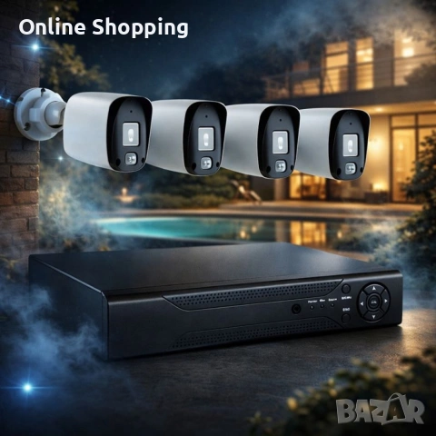 Професионален комплект за сигурност с 4 камери IP67 YL-806B, снимка 2 - Камери - 53366258