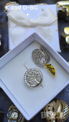 Обици. Сребро 925 с циркови., снимка 11 - Колиета, медальони, синджири - 50570258